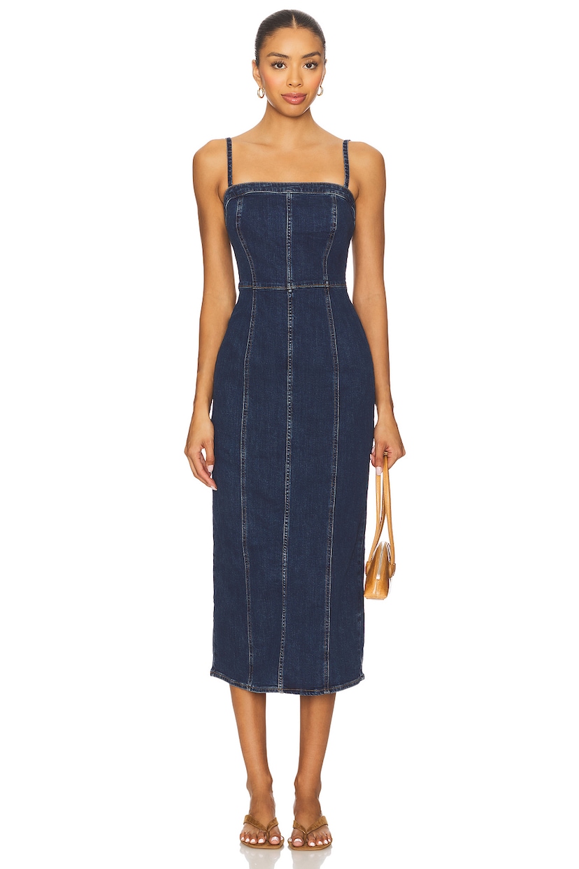 Seamed Bustier Dress - luluinthesky