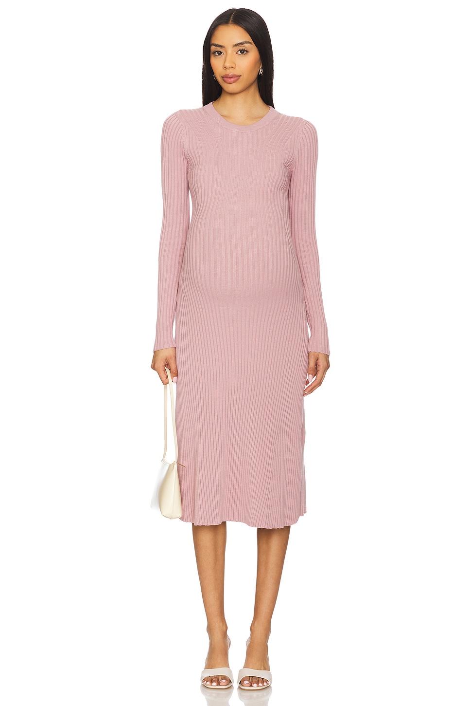 The Eliana Cotton Rib Sweater Dress - luluinthesky