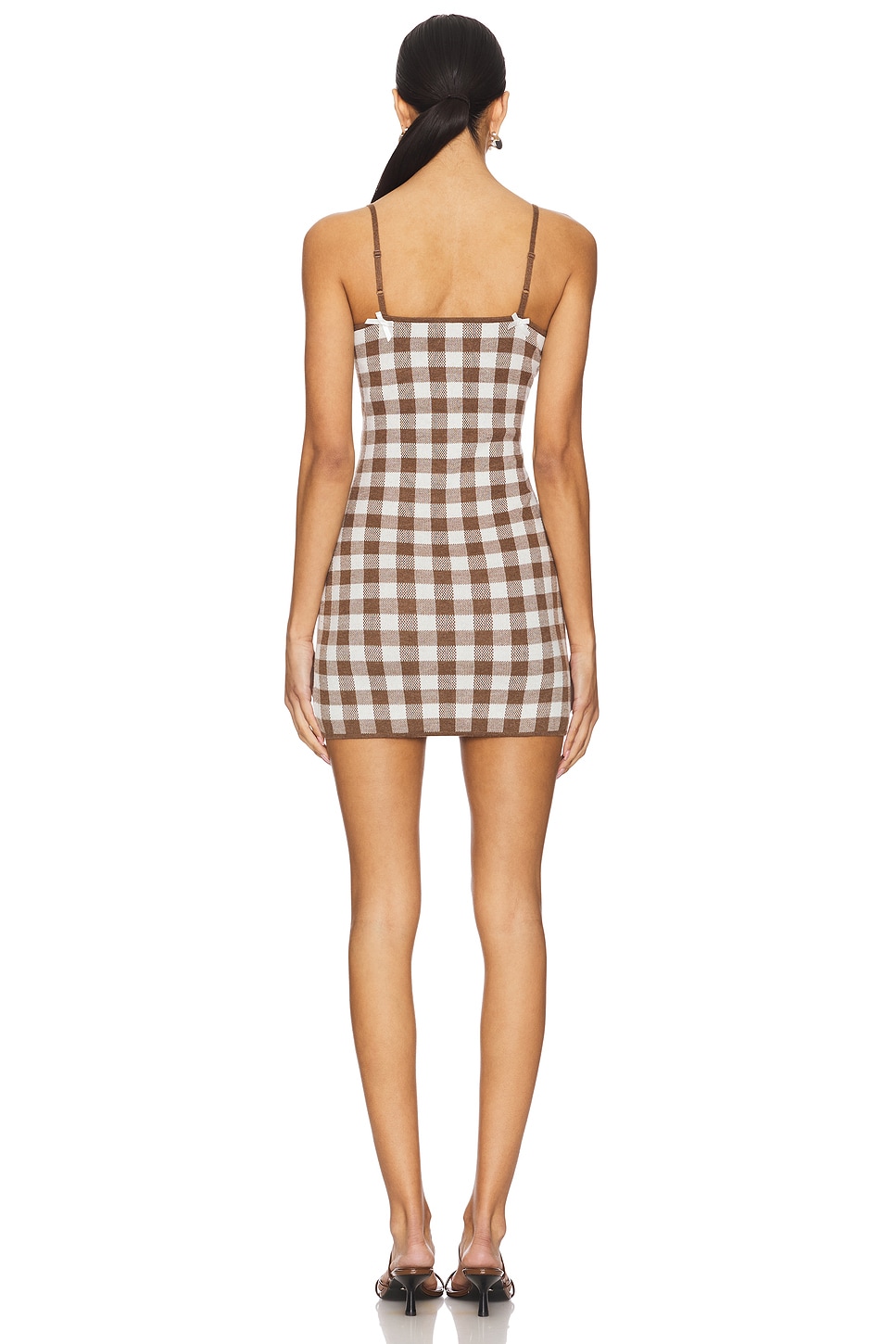 Gingham Knit Mini Dress - luluinthesky