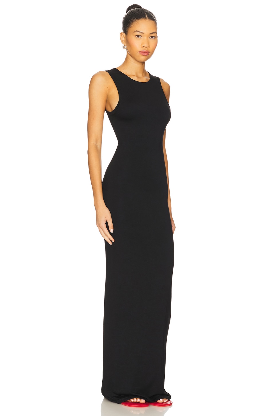 Sleeveless Crewneck Soft Jersey Maxi Dress - luluinthesky
