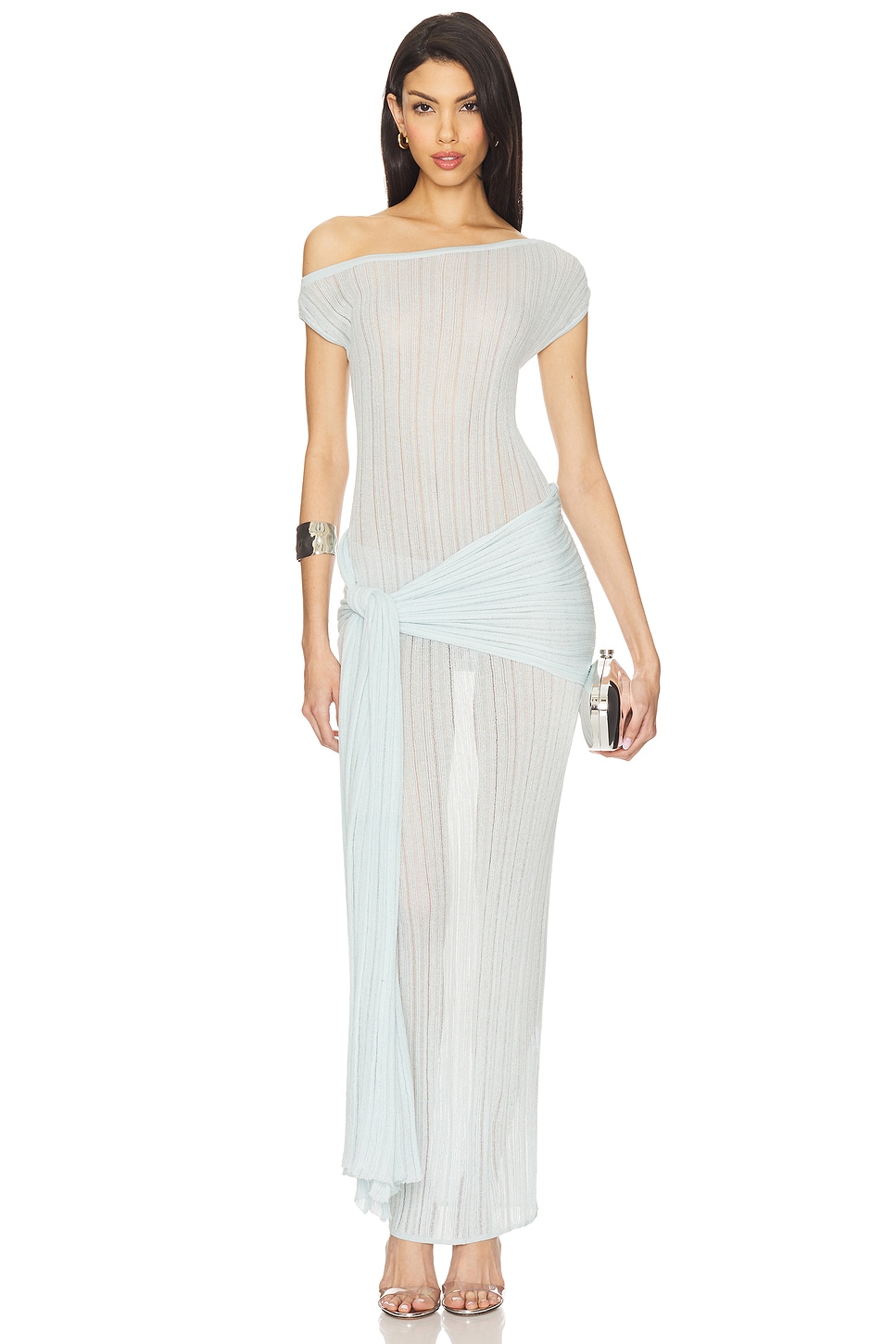 Callie Sheer Midi Knit Dress - luluinthesky