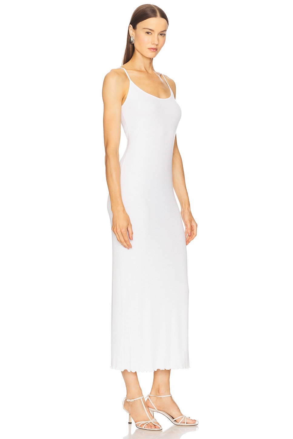 Silk Rib Lettuce Edge Dress - luluinthesky