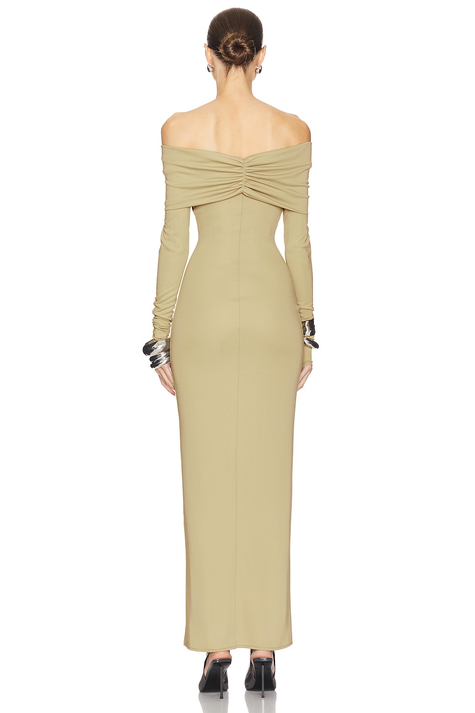 Matte Jersey Off Shoulder Maxi Dress - luluinthesky