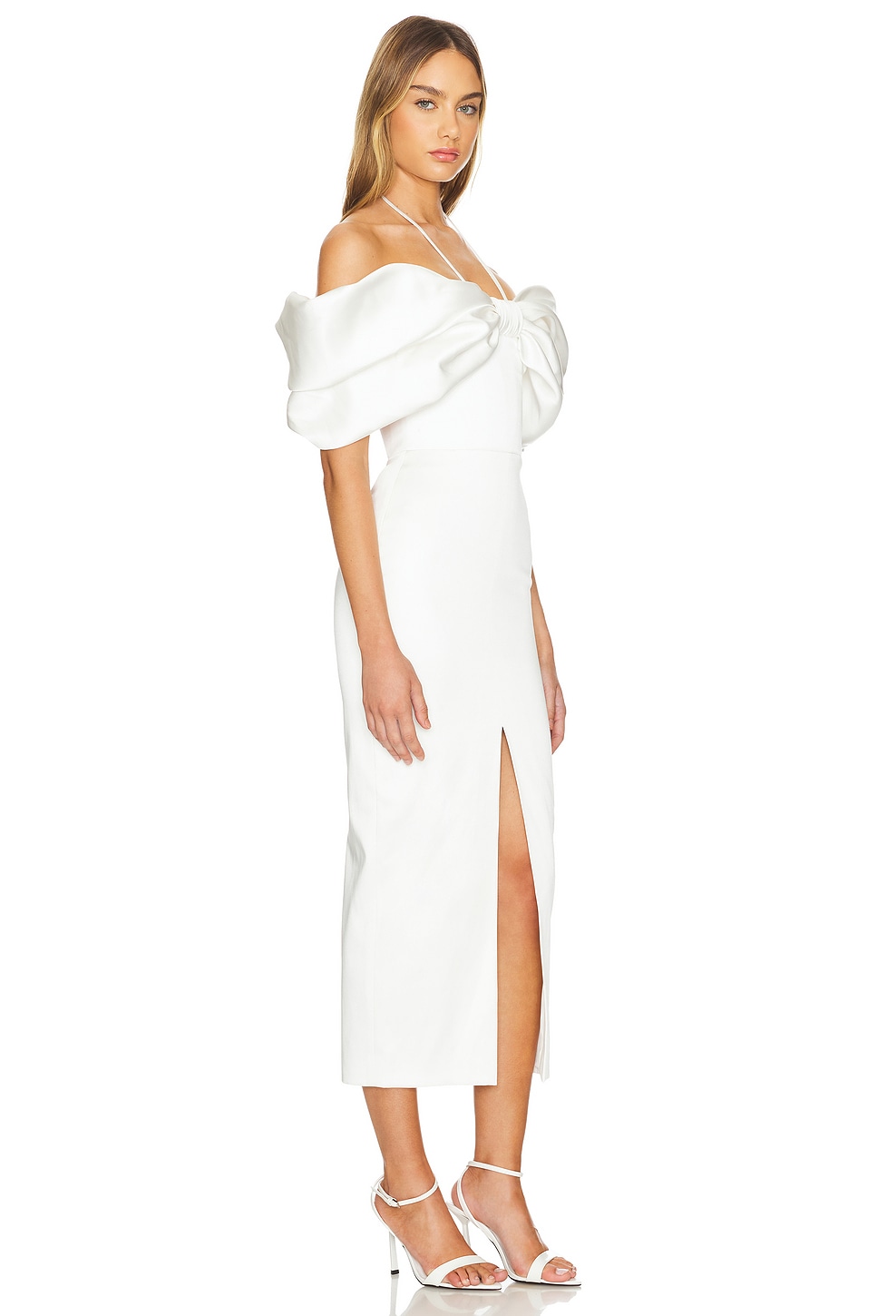 Bow Embellished Midi Dress - luluinthesky