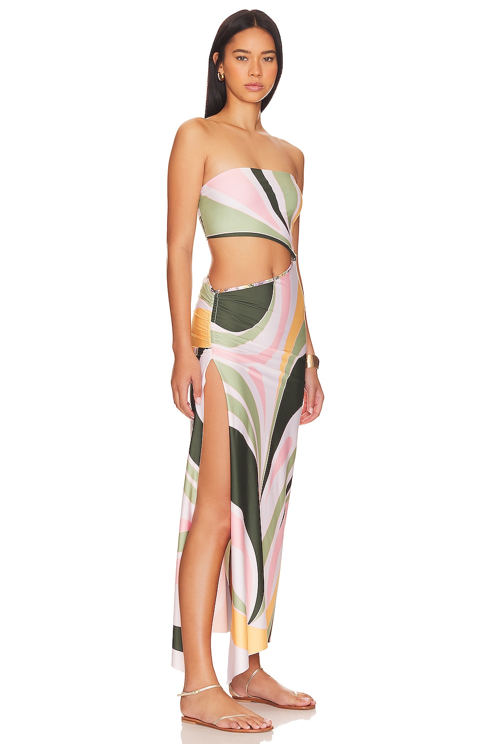 X Revolve Gwen Vitreo Midi Dress - luluinthesky