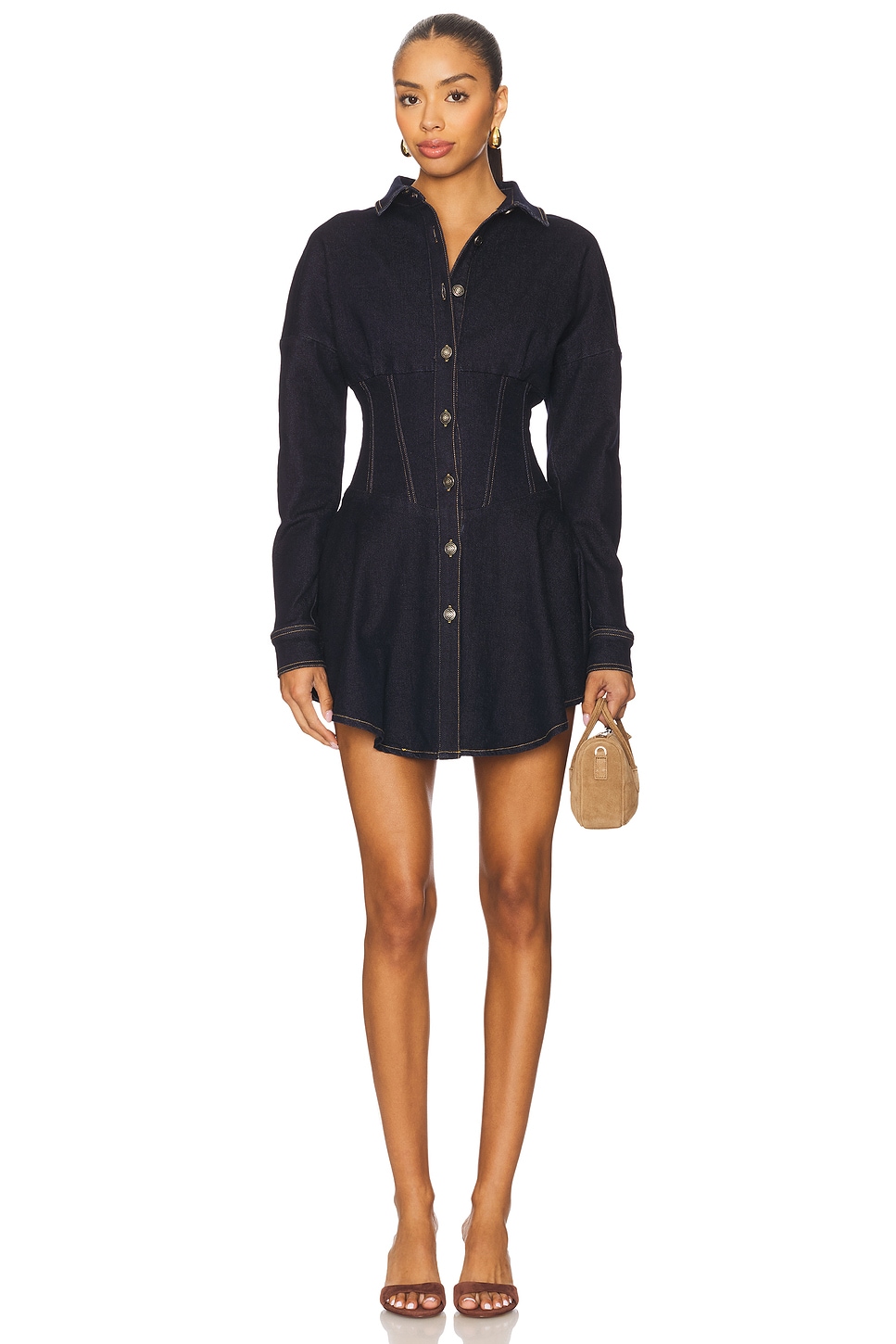 Ella Denim Shirt Dress - luluinthesky