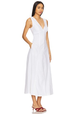 x REVOLVE Cordelia Linen Midi Dress - luluinthesky