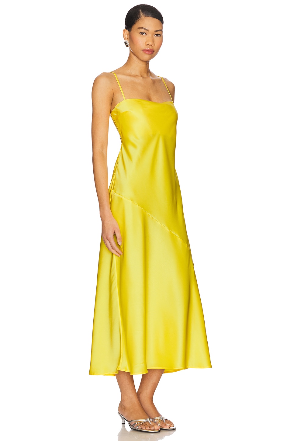 Satin Bias Cut Slip Dress - luluinthesky