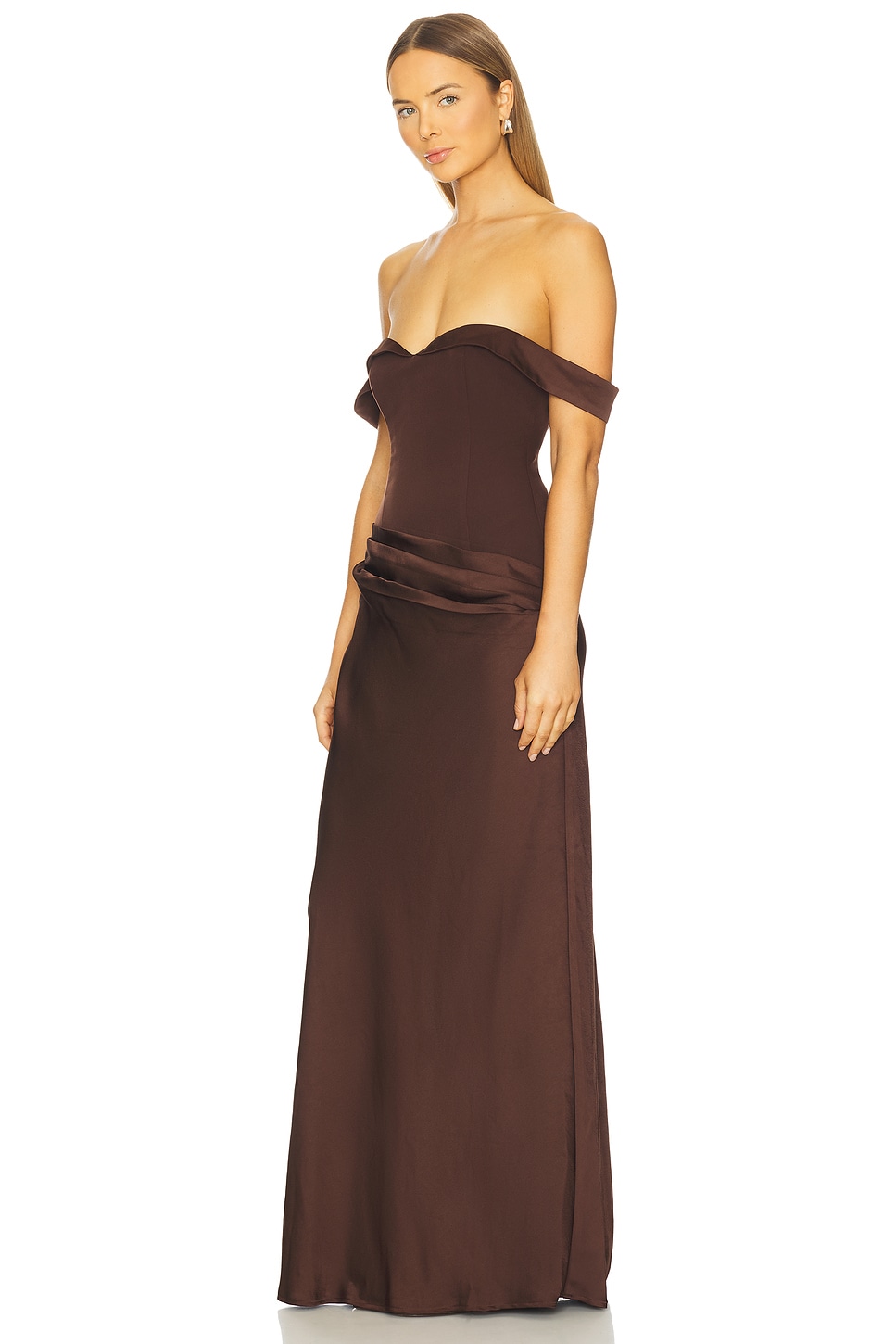 Ebony Off Shoulder Maxi Dress - luluinthesky