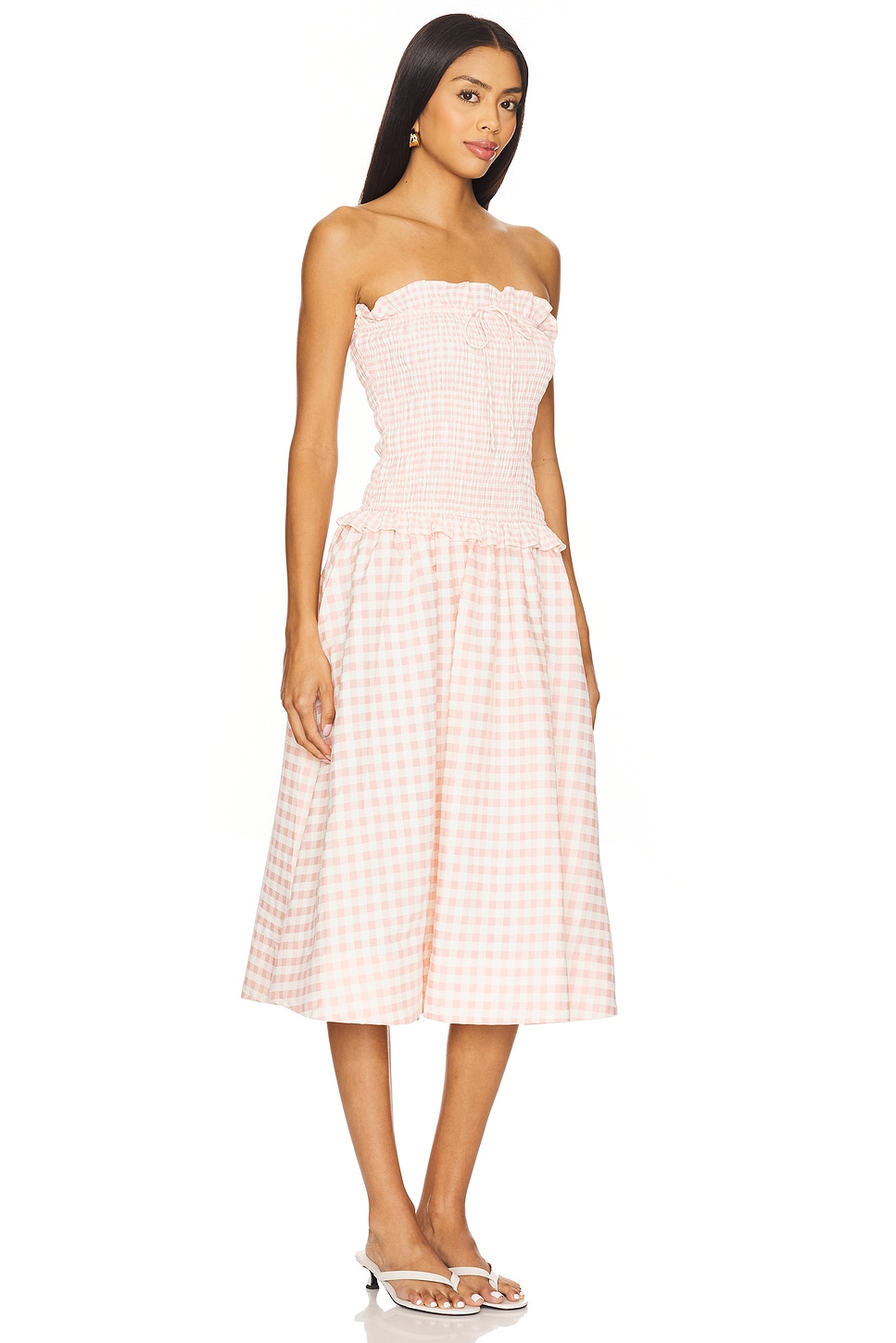 Petal Gingham Midi Dress - luluinthesky