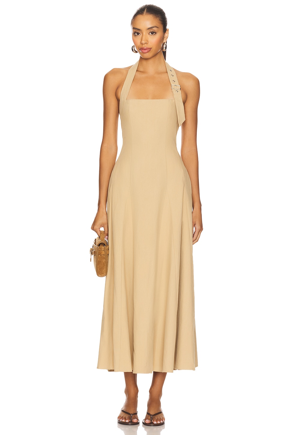 Astrid Halter Midi Dress - luluinthesky