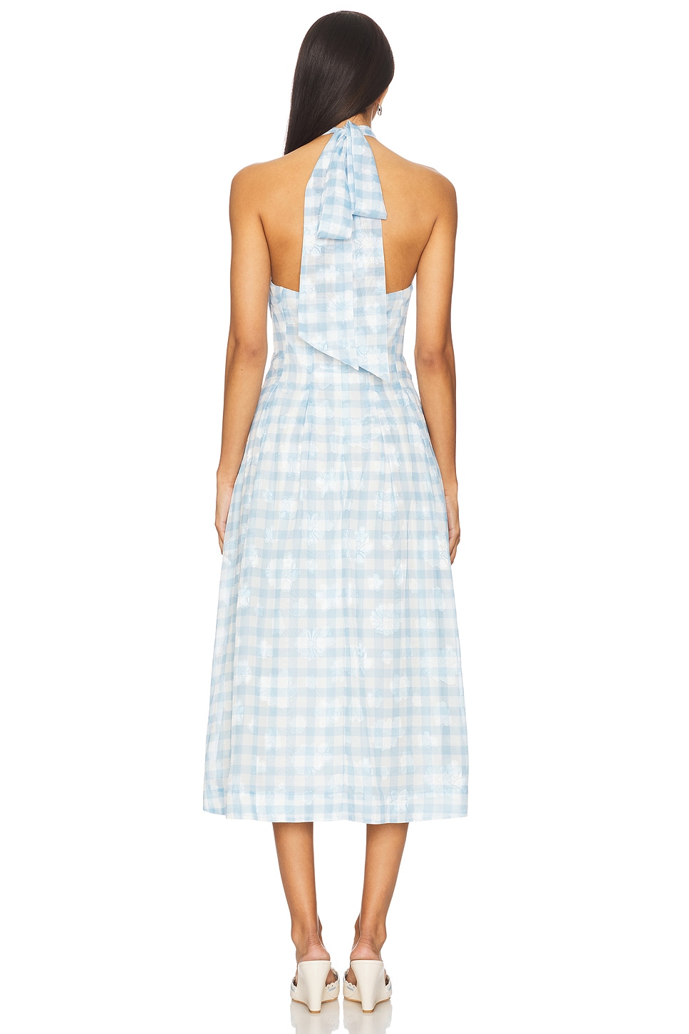 Claudette Gingham Midi Dress - luluinthesky