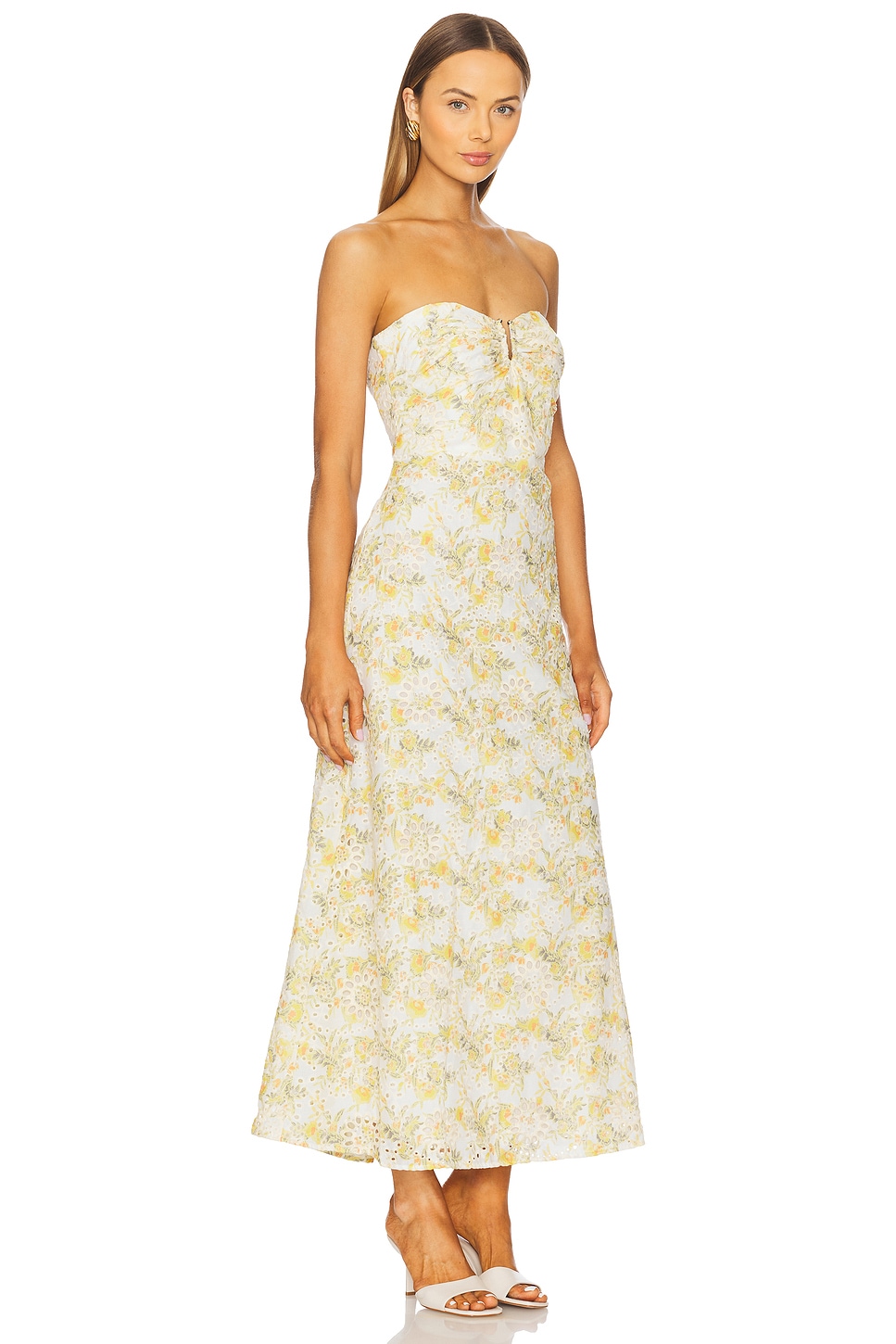 Lora Broderie Maxi Dress - luluinthesky