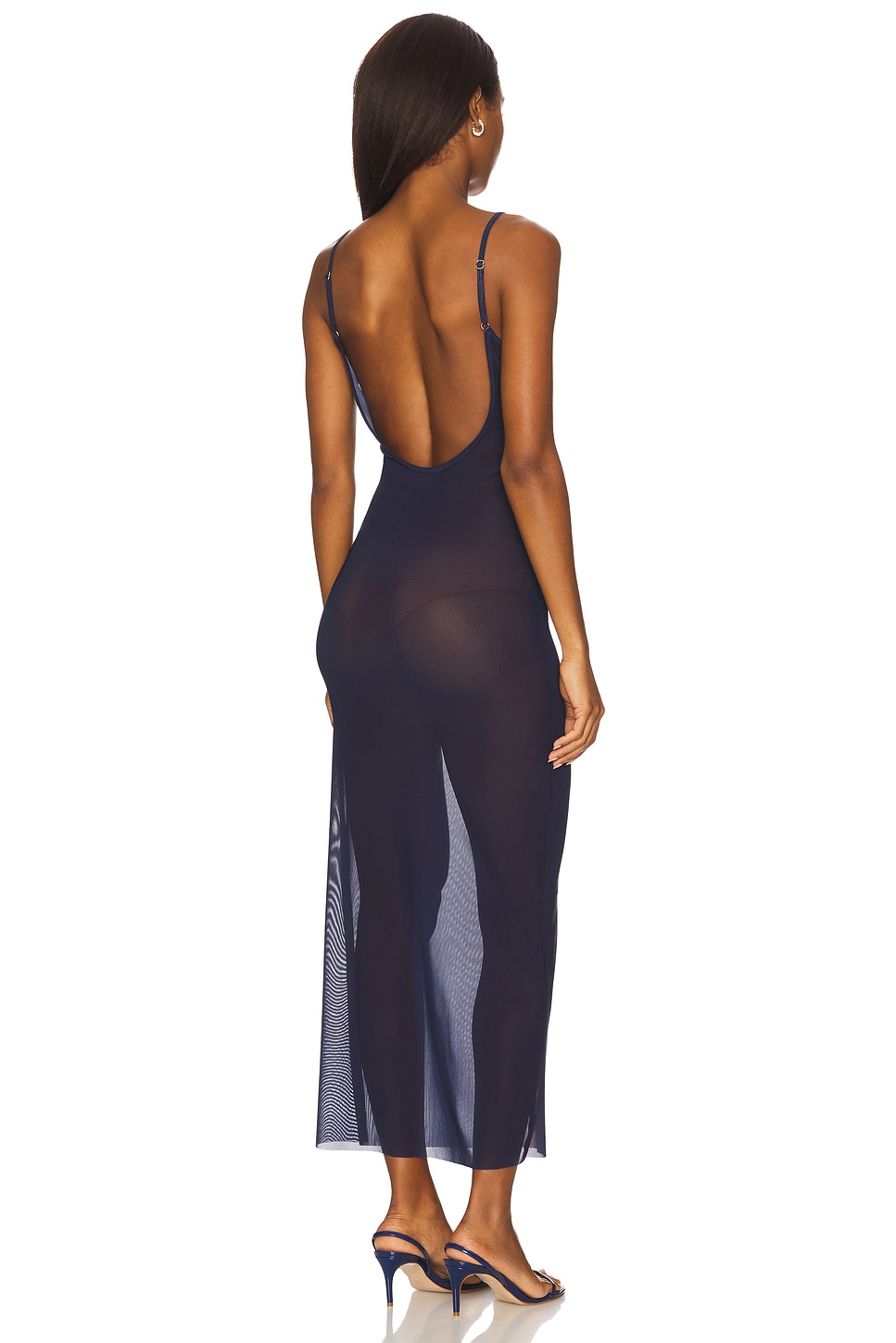 Mesh Scoop Maxi Slip Dress - luluinthesky