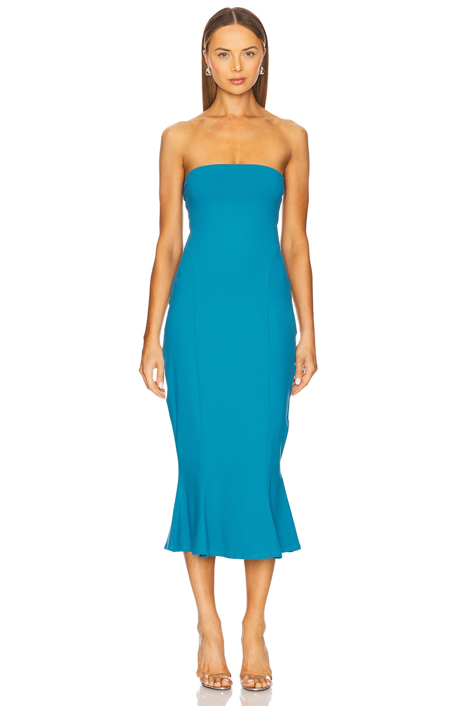 Tube Trumpet Midi Dress - luluinthesky