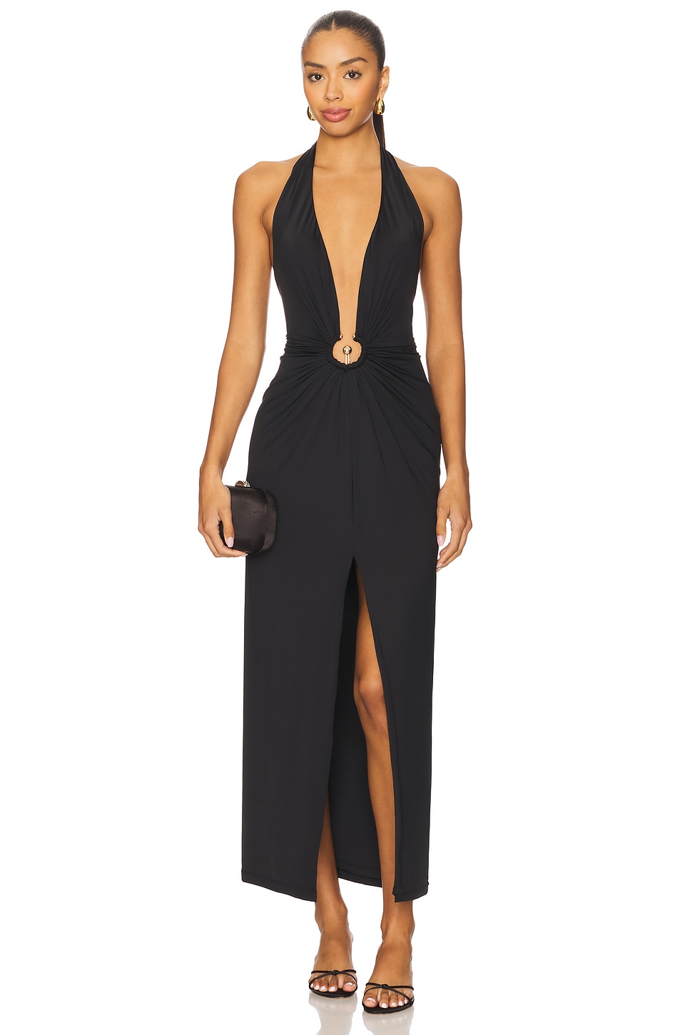 Alma Plunging Midi Dress - luluinthesky