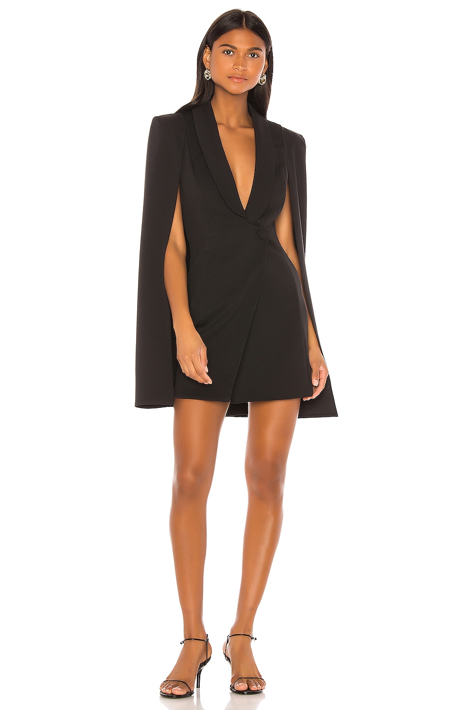Boss Lady Mini Cape Dress - luluinthesky