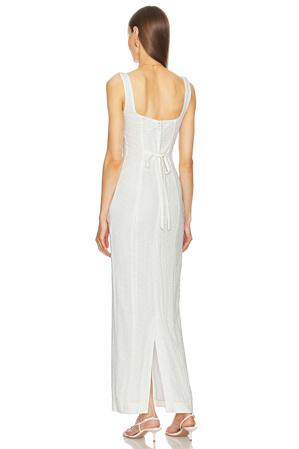 Petite Eyelet Column Dress - luluinthesky