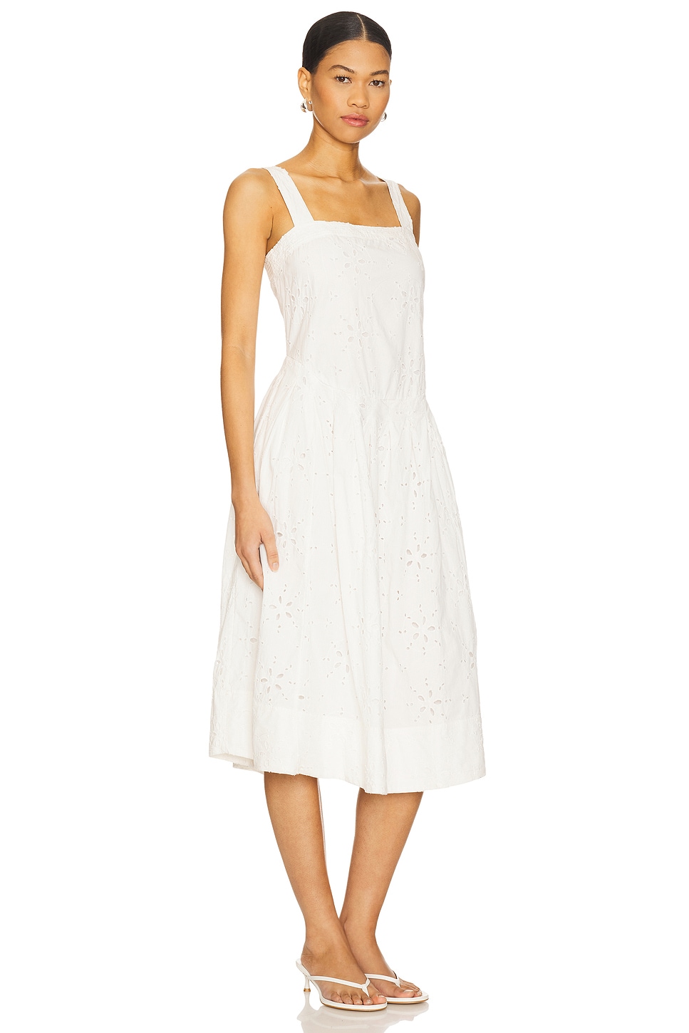 Primavera Eyelet Midi Dress - luluinthesky