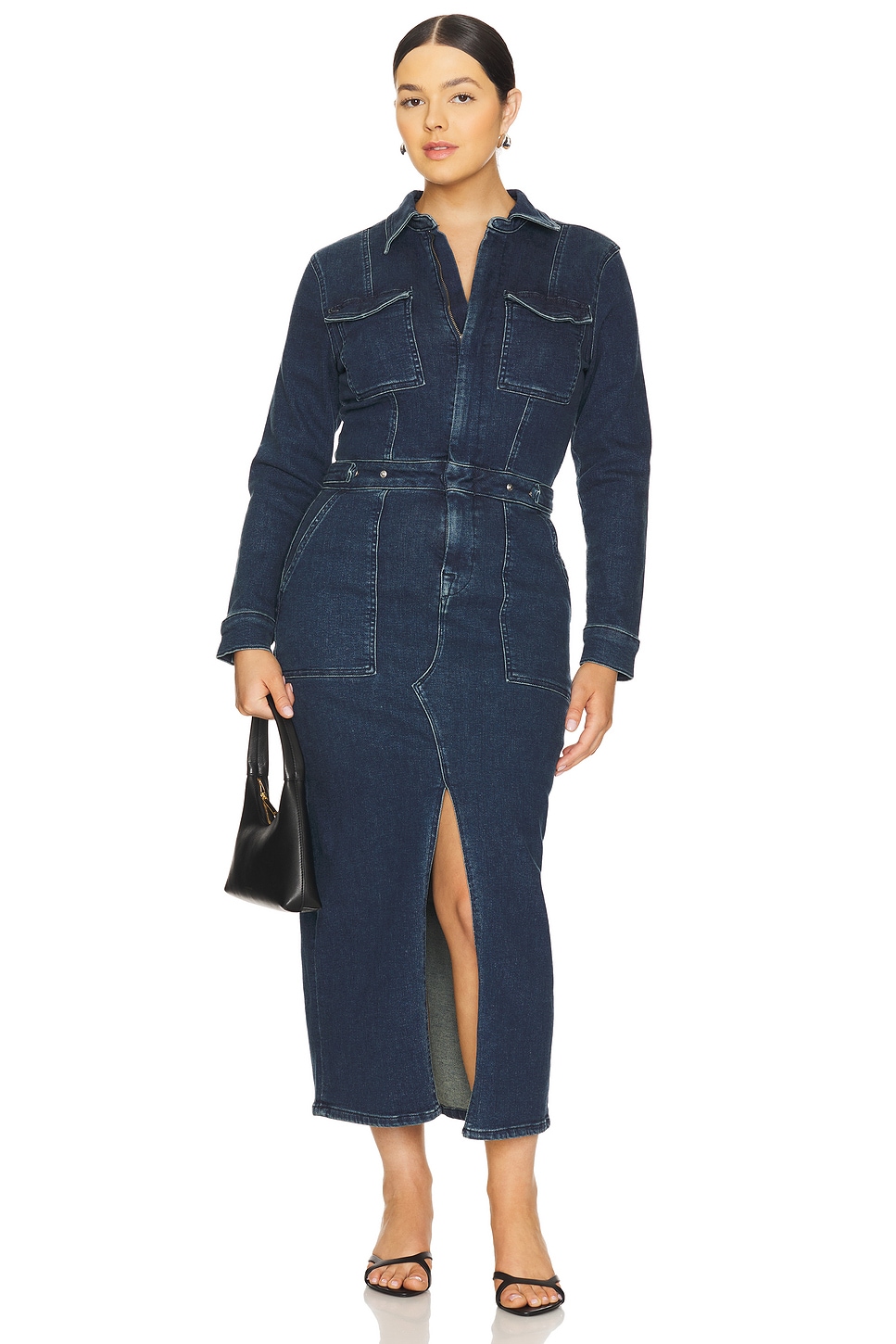 Fit For Success Long Sleeve Midi Dress - luluinthesky