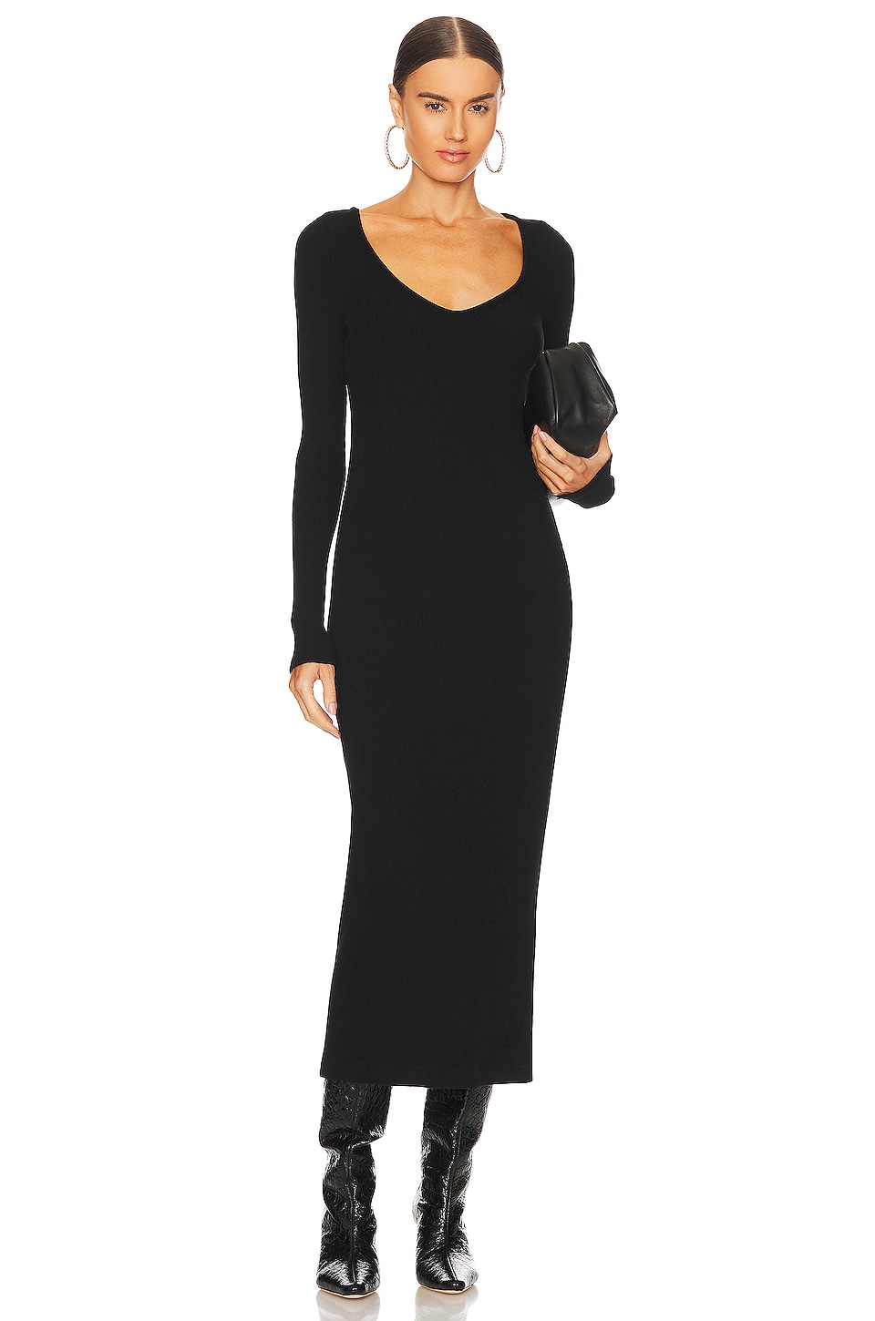 V-neck Sweater Dress - luluinthesky