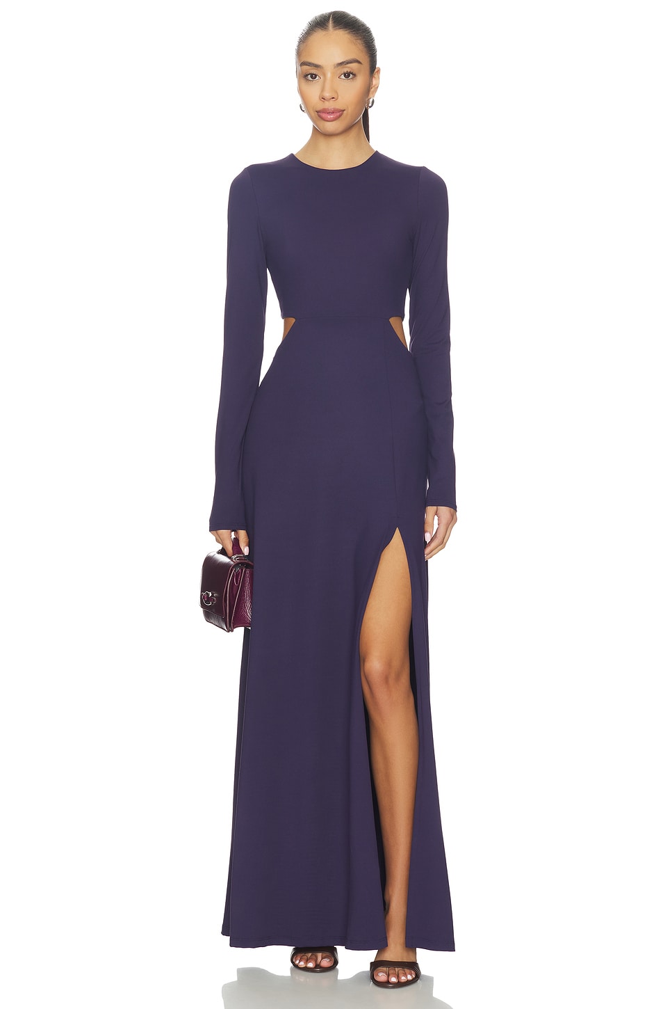 Crew Side Slit Occasion Dress - luluinthesky