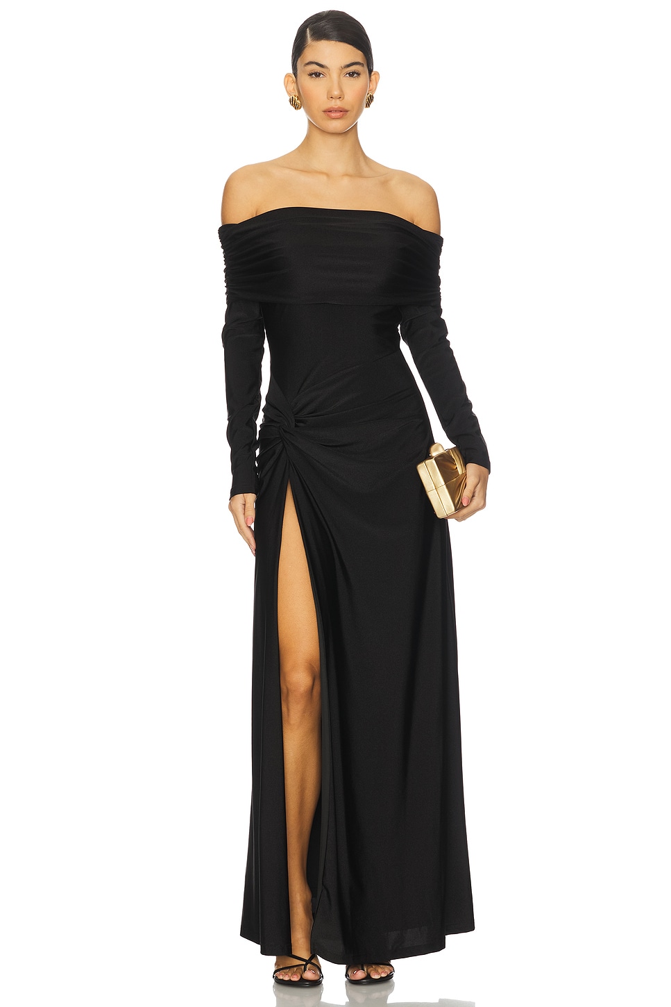 Abbie Off Shoulder Maxi Dress - luluinthesky