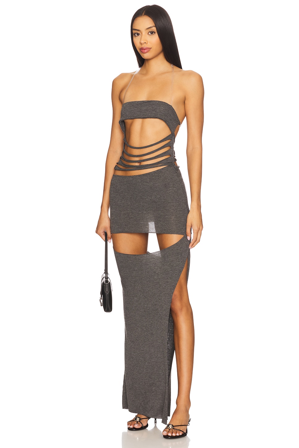 Slashed Jersey Maxi Dress - luluinthesky
