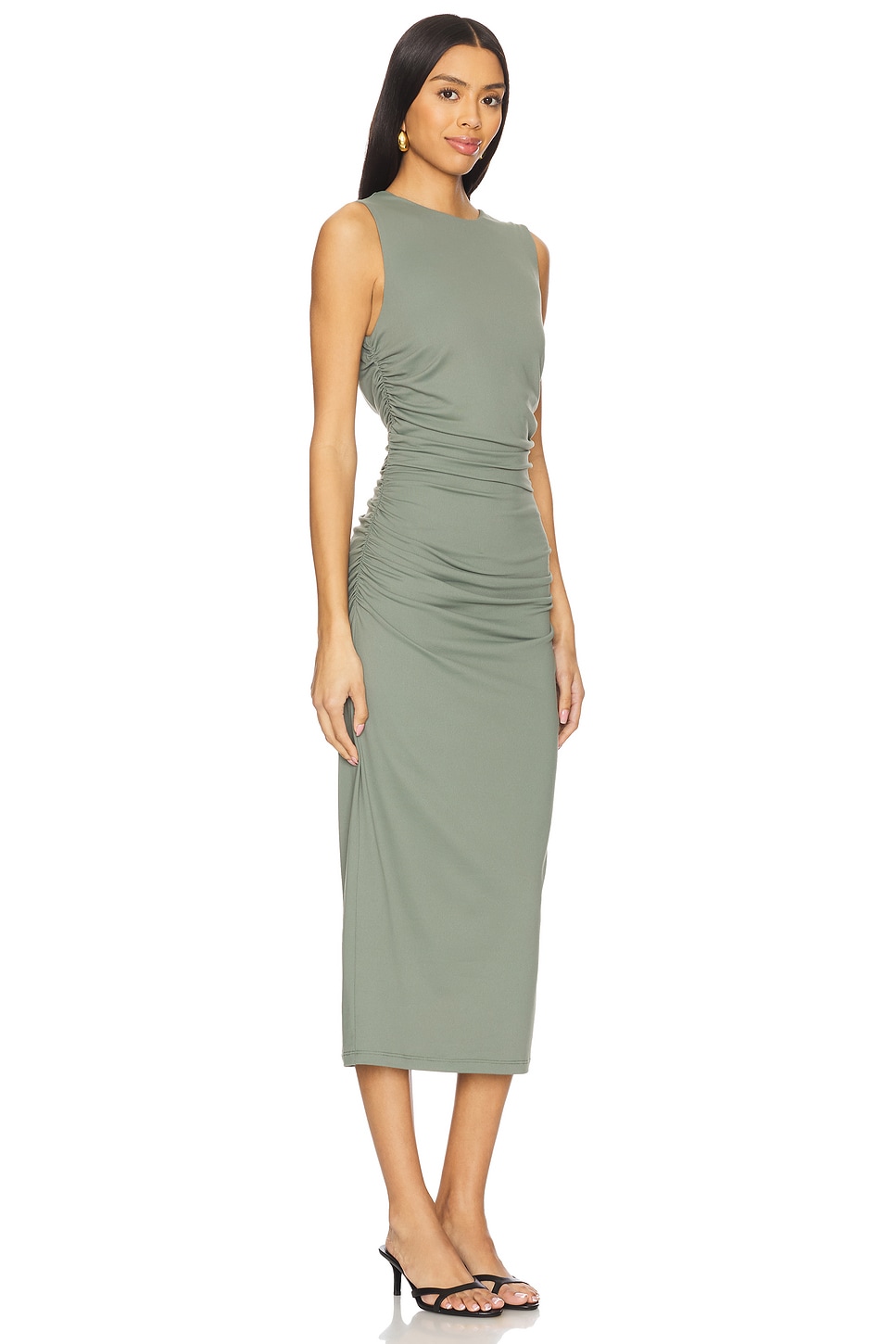 Crew Loose Gathered Dress - luluinthesky