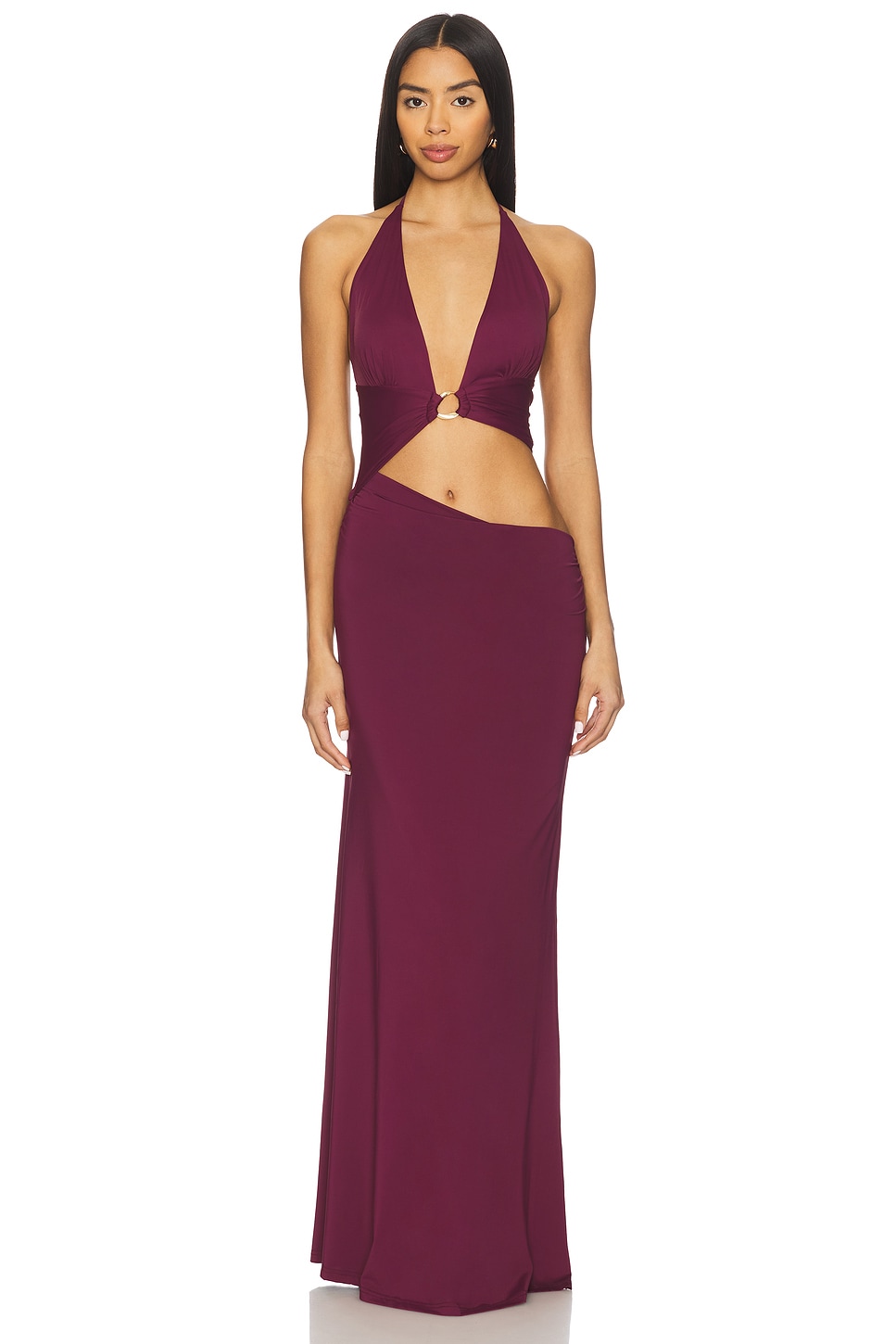 Lumia Halter Maxi Dress - luluinthesky