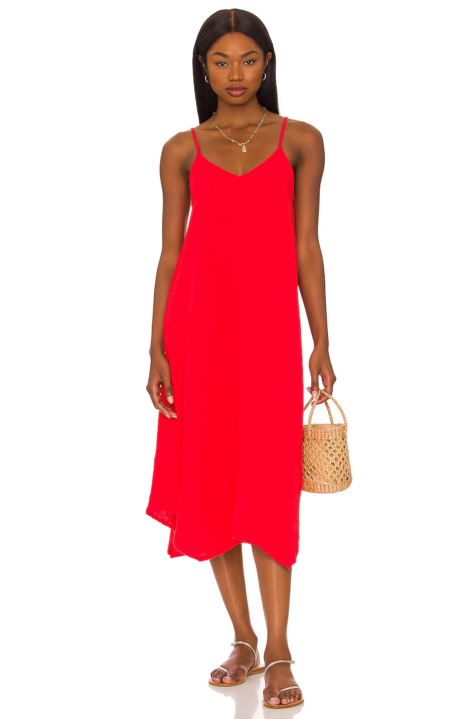 Beach Gauze Midi Dress - luluinthesky