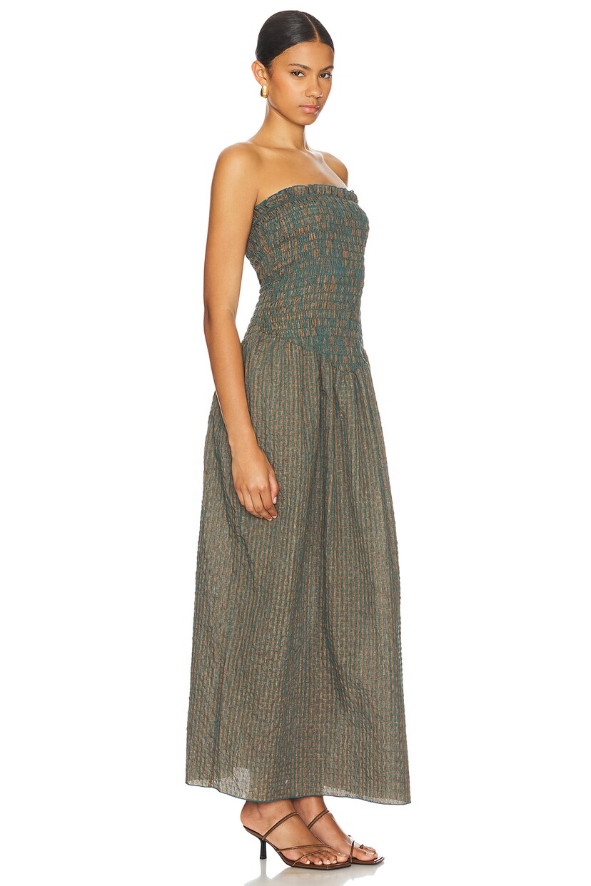 Ruched Strapless Maxi Dress - luluinthesky