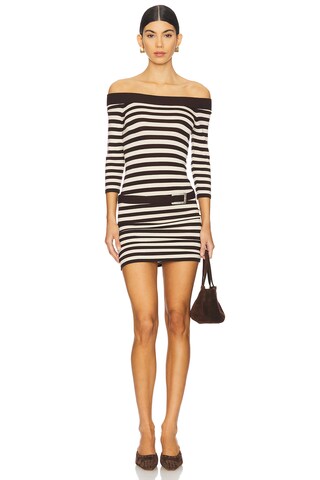 X Bella Hadid Saloon Knit Mini Dress - luluinthesky