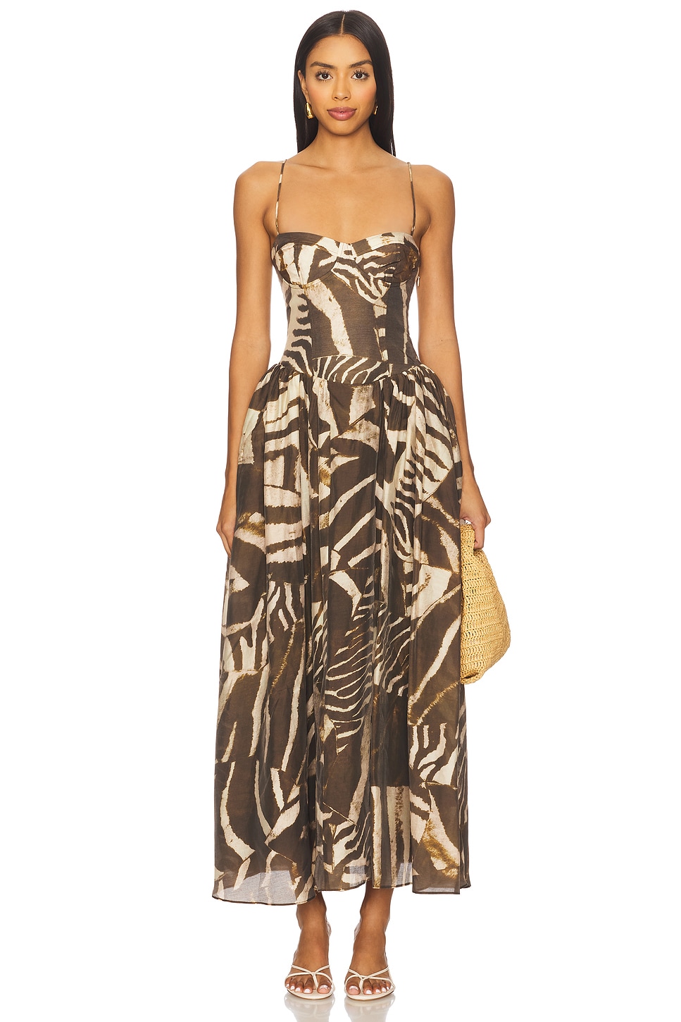 Estie Printed Maxi Dress - luluinthesky