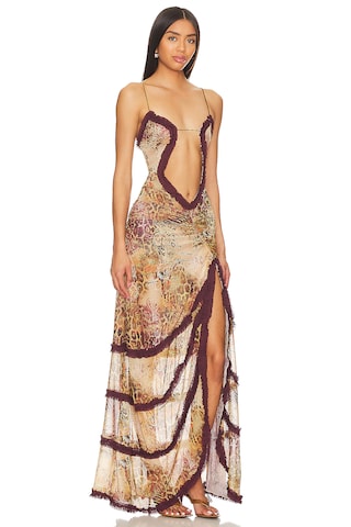 Open Neck Maxi Dress - luluinthesky