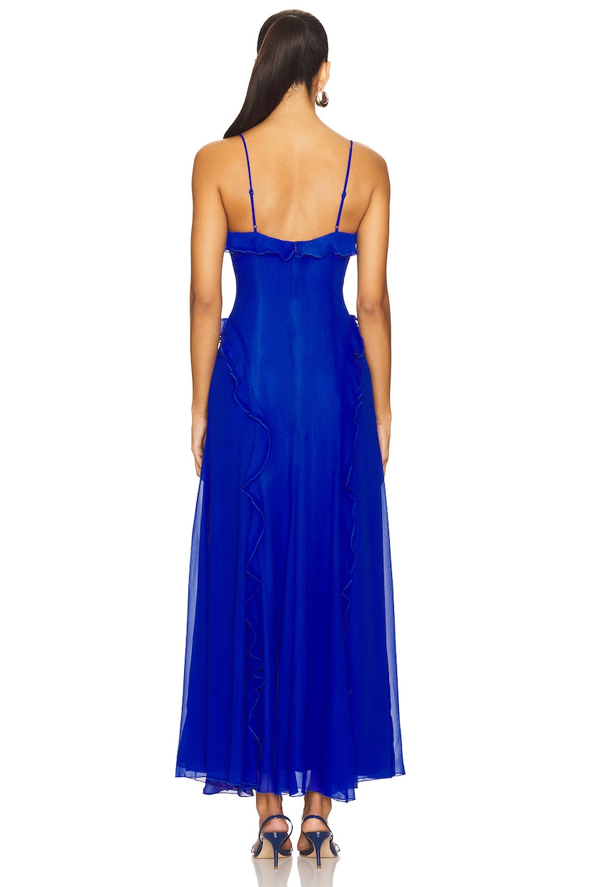 Veris Ruffle Maxi Dress - luluinthesky