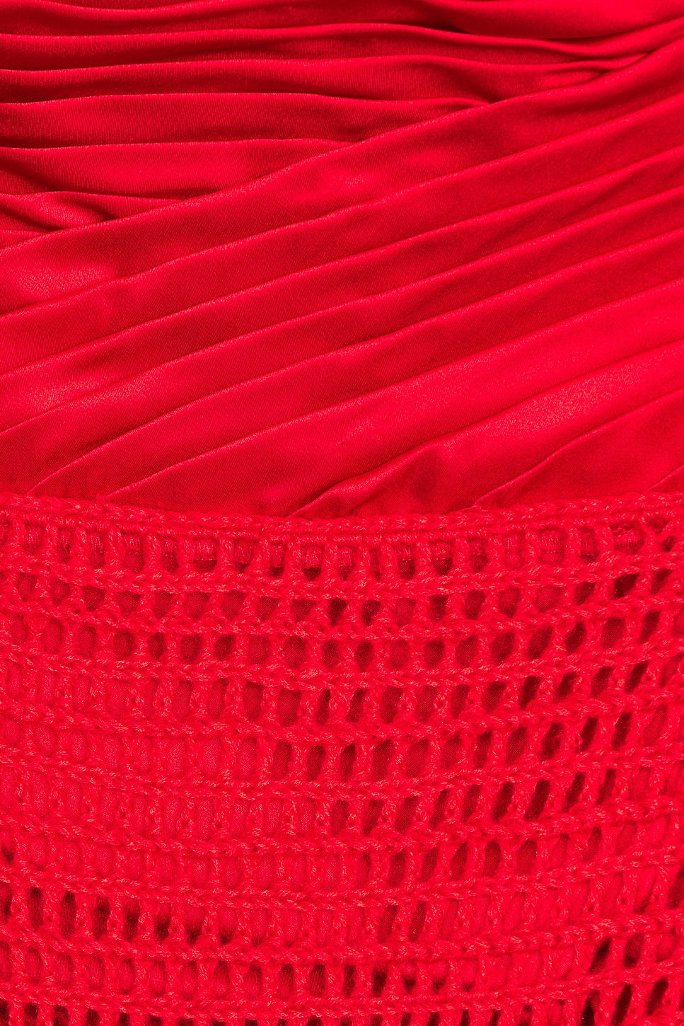 Draped Bustier Dress With Crochet - luluinthesky