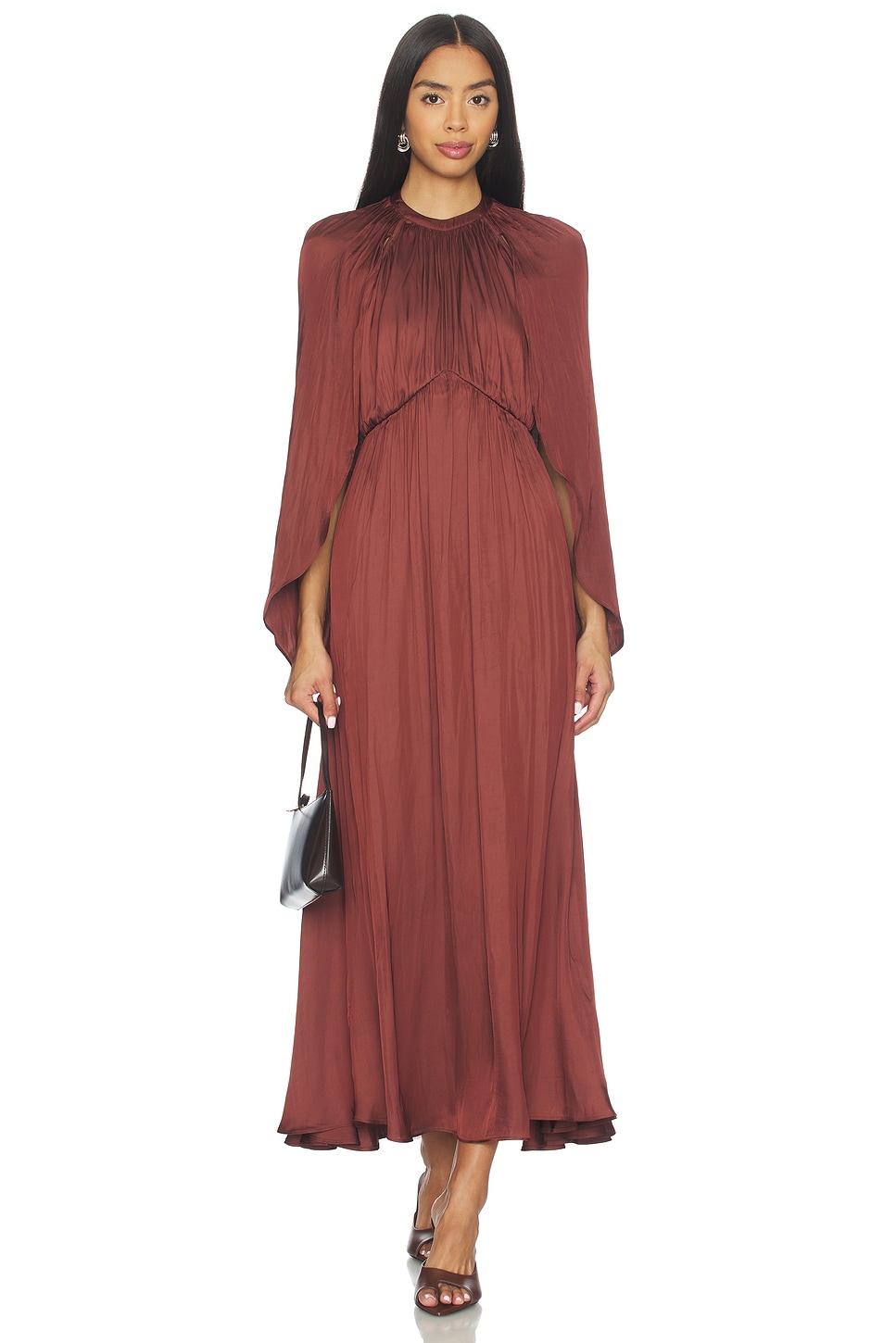 Halter Cape Midi Dress - luluinthesky