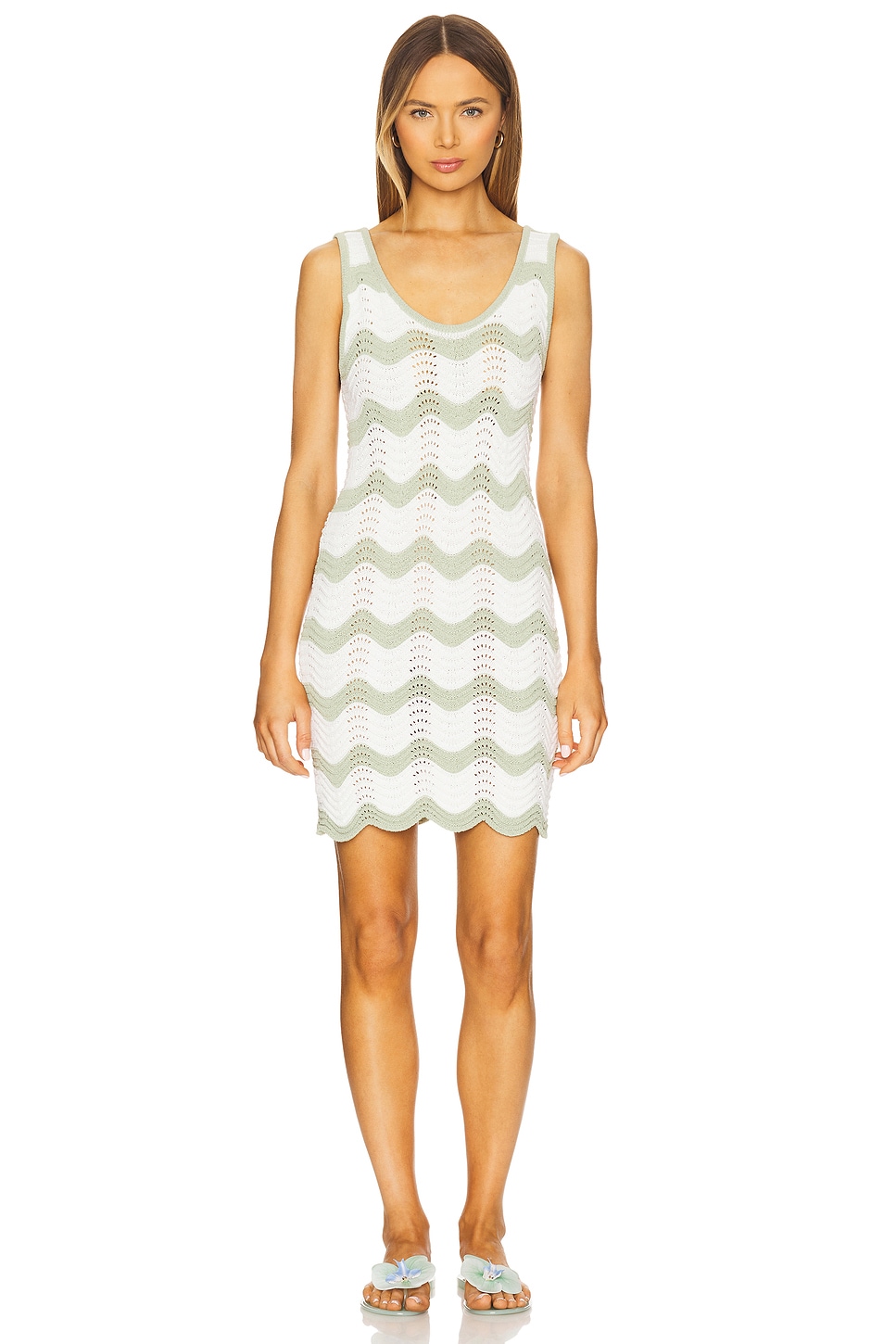 Jayden Crochet Wave Mini Dress - luluinthesky