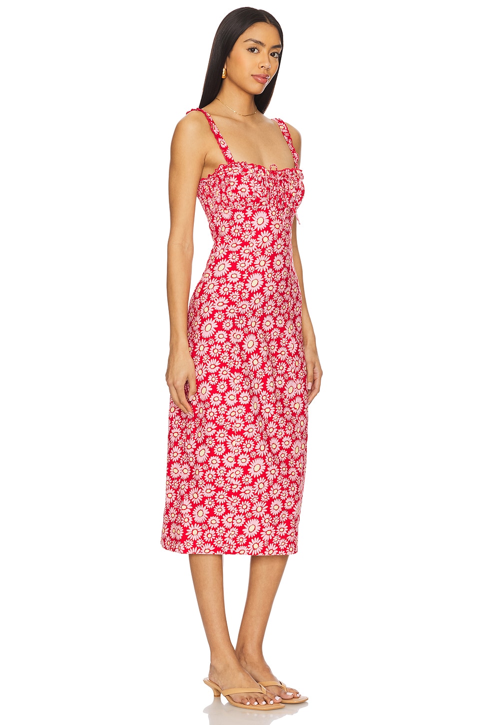 Lucinda Printed Midi Dress - luluinthesky