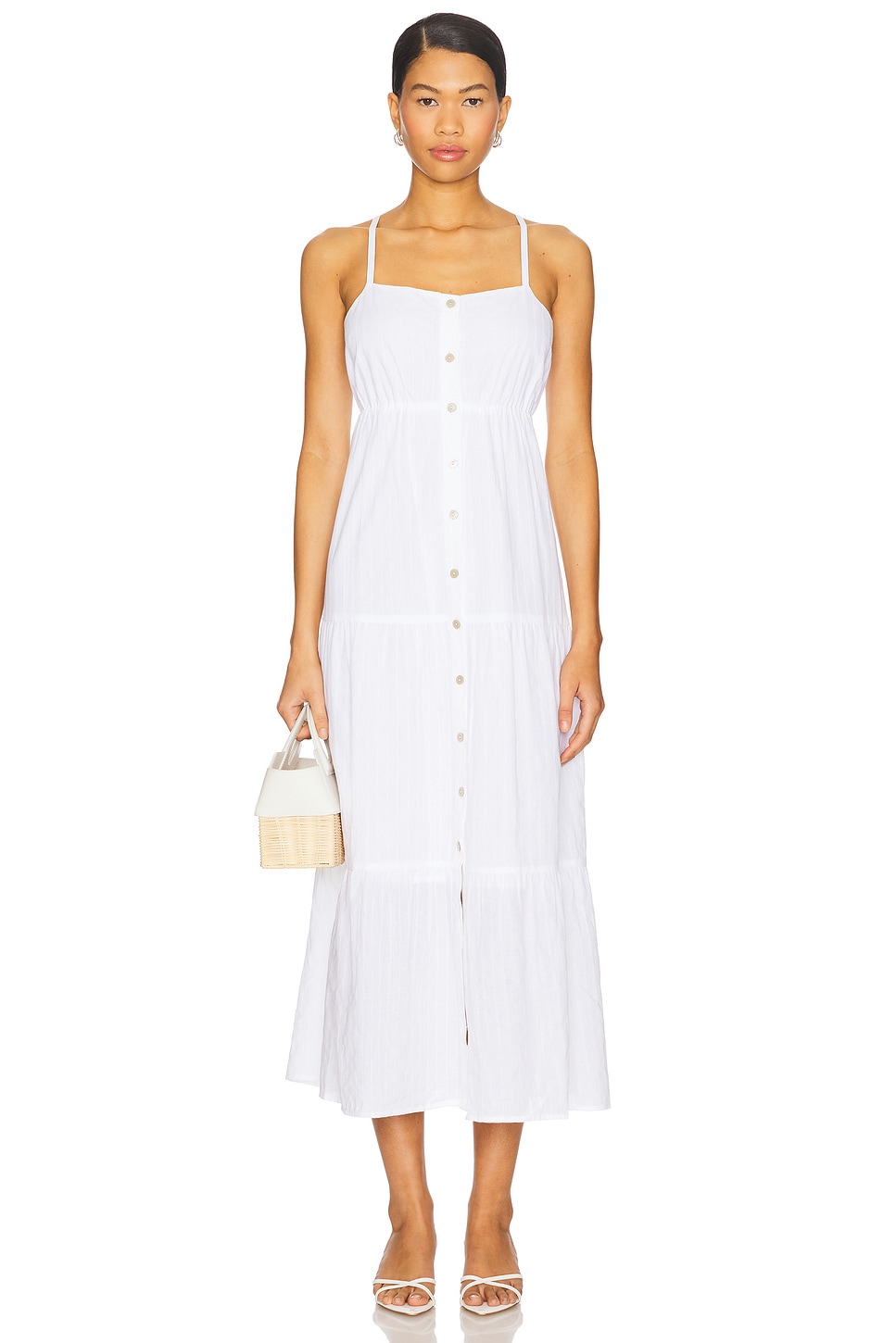 Picot Tiered Dress - luluinthesky