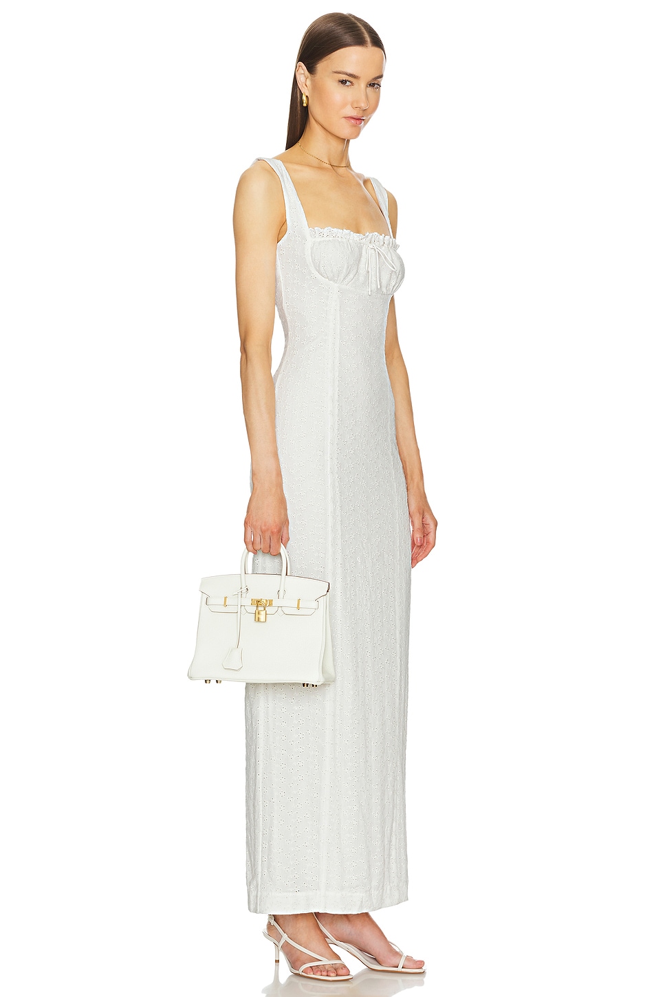 Petite Eyelet Column Dress - luluinthesky