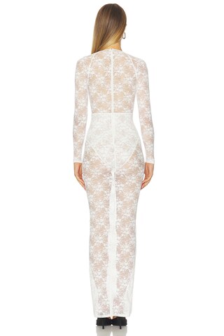 Long Sleeve V-Halter Column Dress - luluinthesky