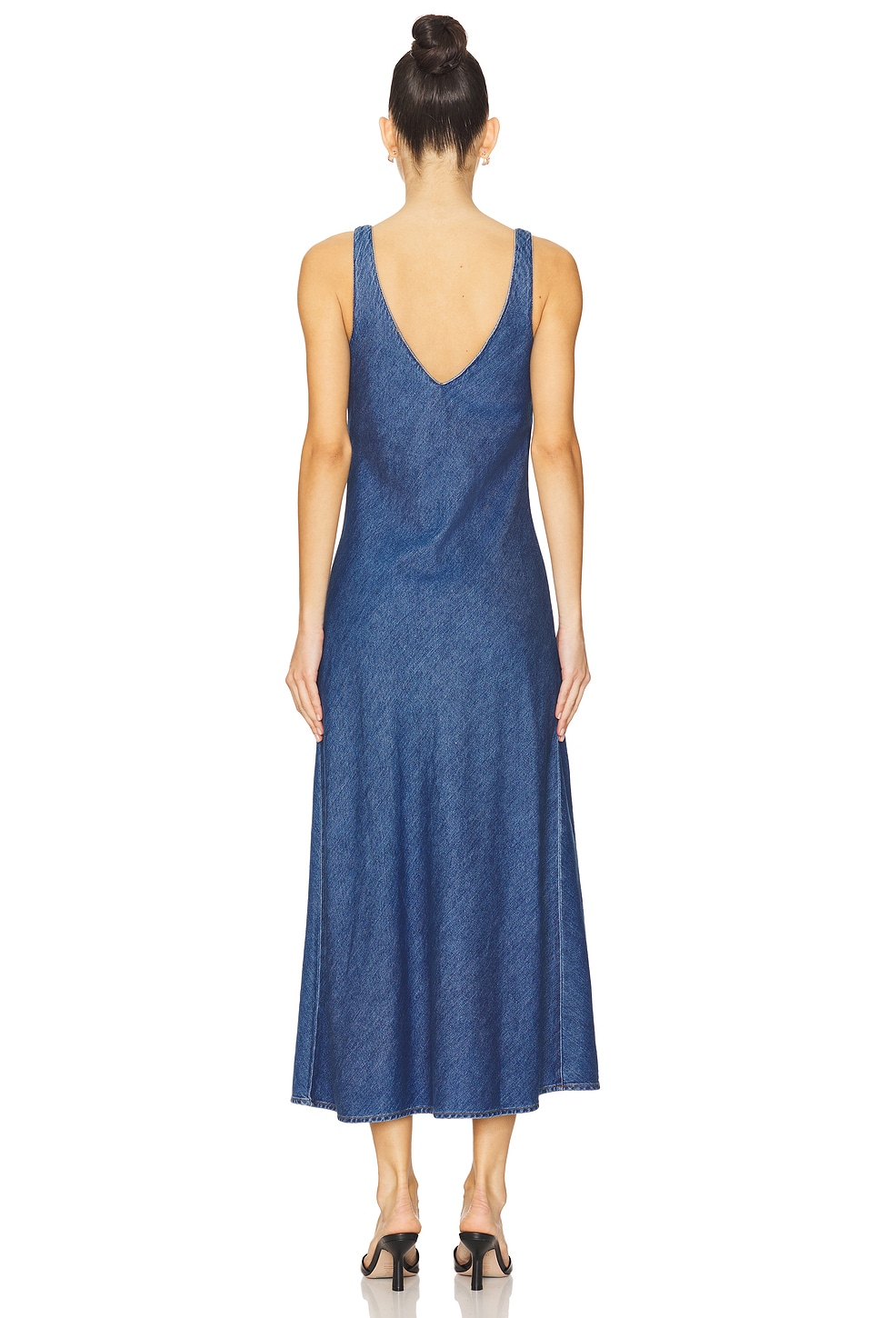 Denim V Slip Dress - luluinthesky