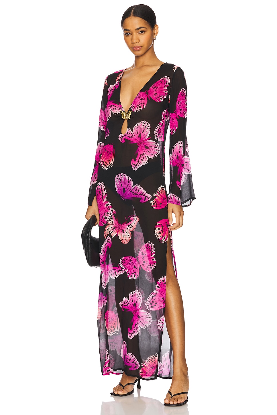 Hotline Butterfly Maxi Dress - luluinthesky