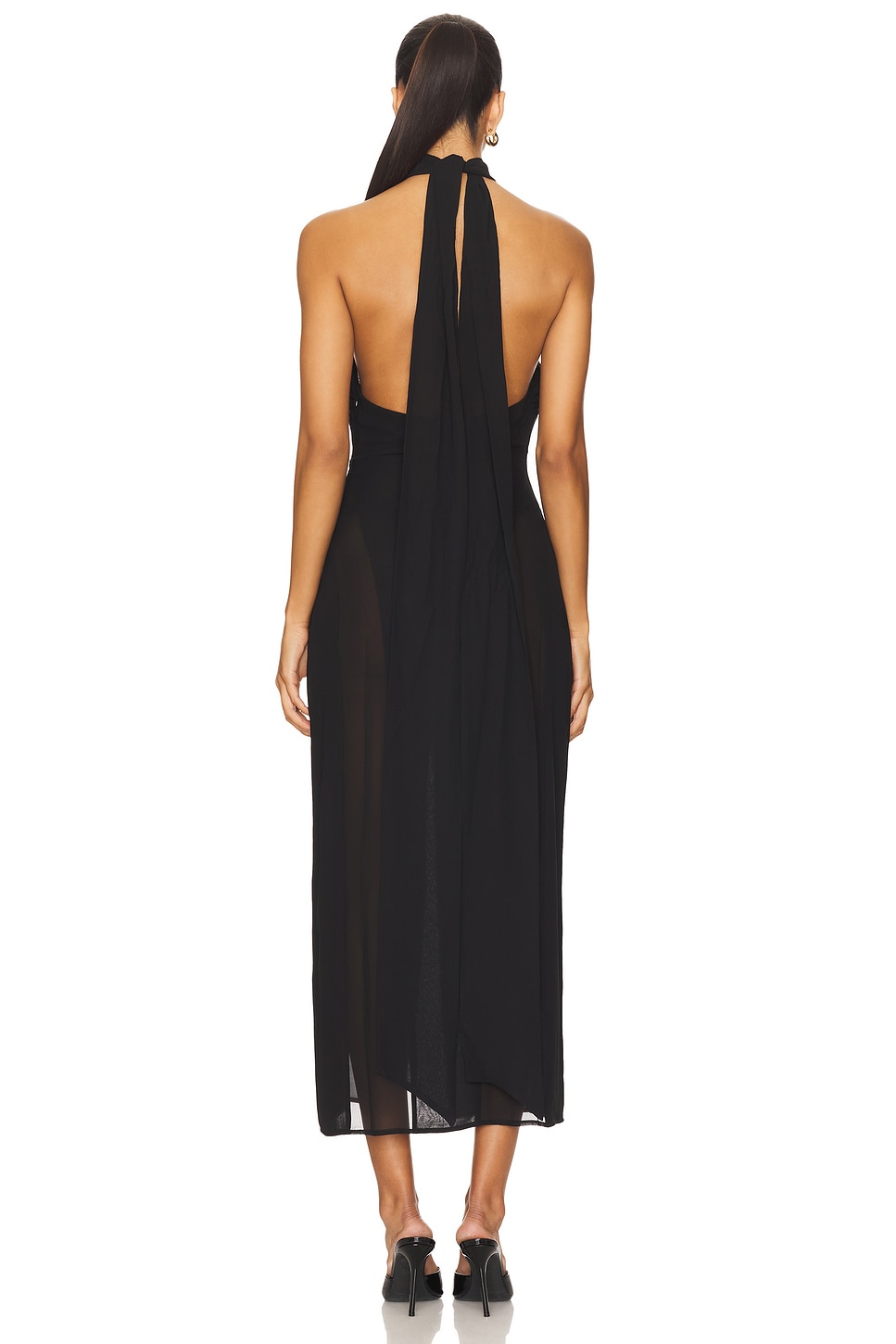 Koemi Sheer Panel Dress - luluinthesky