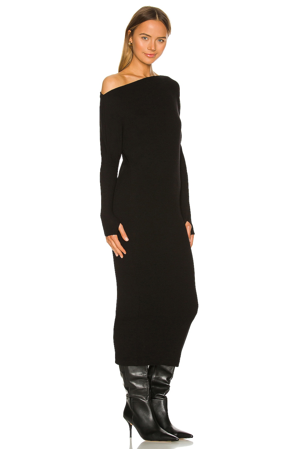 Sweater Knit Slouch Dress - luluinthesky