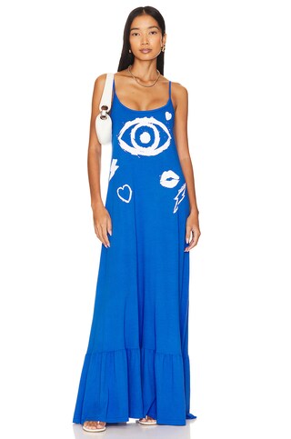 Beatrix Painted Evil Eye Dress - luluinthesky