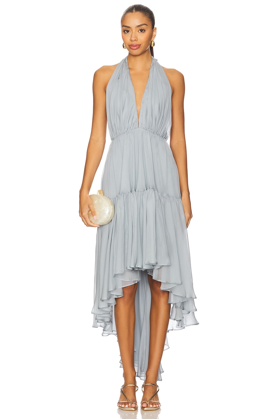 x REVOLVE Leona High Low Ruffle Dress - luluinthesky