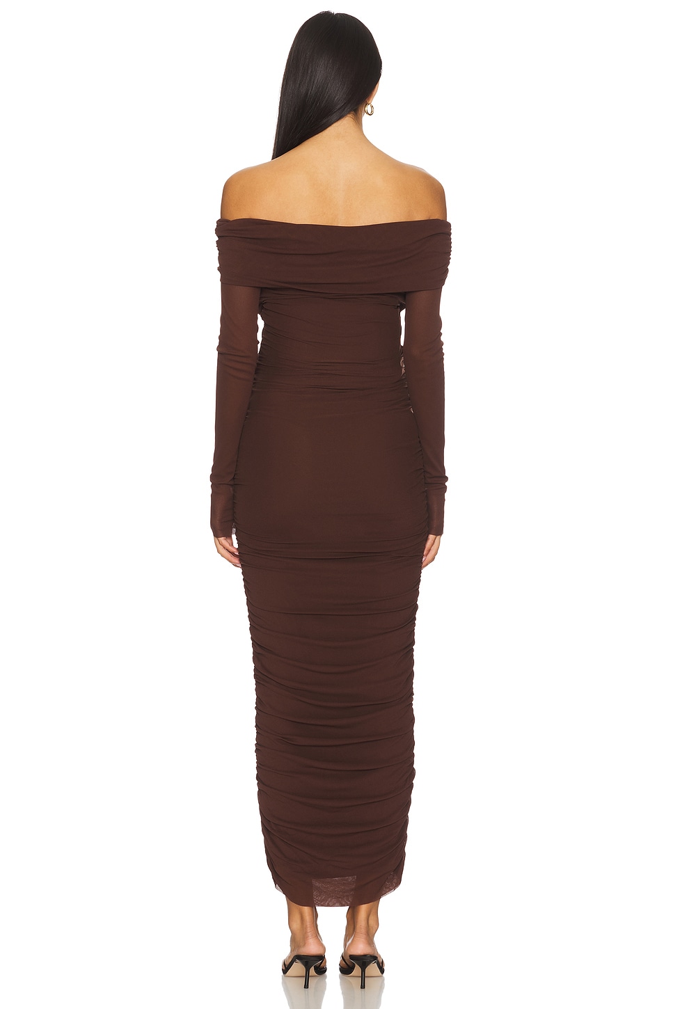 Off The Shoulder Mesh Dress - luluinthesky